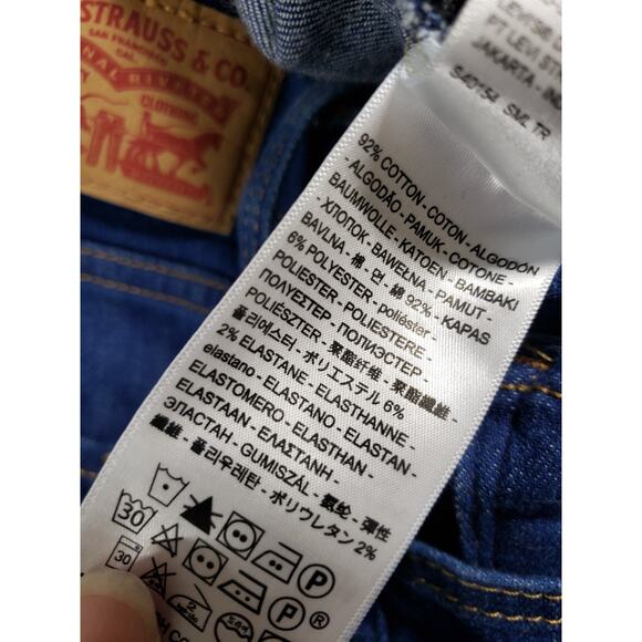 Levis 311 Jeans Size 31 Womens Blue Denim Ladies Pants Mid Rise Skinny - Picture 5 of 15